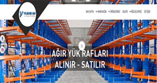 Yıldırım Raf & Ankara İkinci El Yük Rafları Web Sayfası Açıldı.